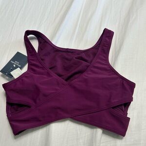 NWT Girl's Abercrombie Kids purple Size 9/10 swim top [B-64]